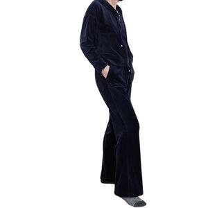Cable & Gauge Dark Blue Velour Sweat Set